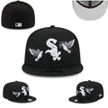 Chicago White Sox Black Fitted Cap with Dove Embroidery